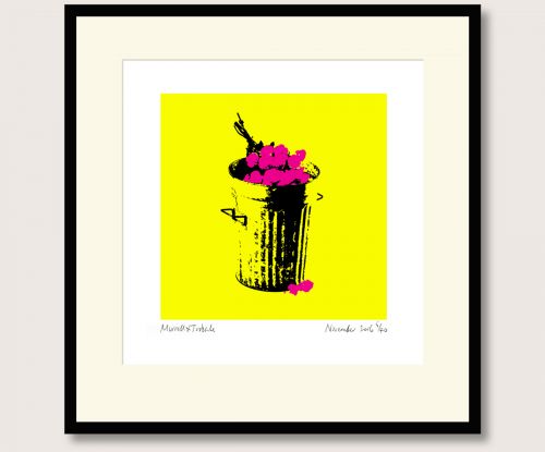 Pistols Flowers in the Dustbin print